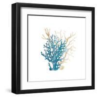 Coral Cove Blue 3 v2-Kimberly Allen-Framed Art Print