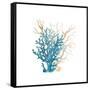 Coral Cove Blue 3 v2-Kimberly Allen-Framed Stretched Canvas