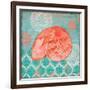 Coral Cove Shells III-Paul Brent-Framed Art Print