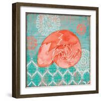 Coral Cove Shells III-Paul Brent-Framed Art Print