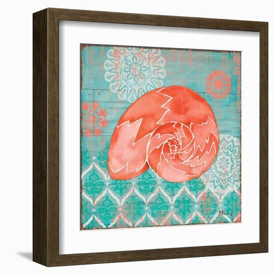 Coral Cove Shells III-Paul Brent-Framed Art Print