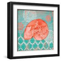 Coral Cove Shells III-Paul Brent-Framed Art Print