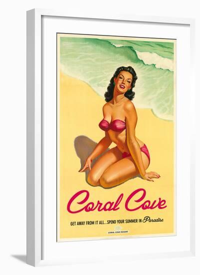 Coral Cove-The Vintage Collection-Framed Art Print