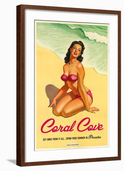 Coral Cove-The Vintage Collection-Framed Art Print