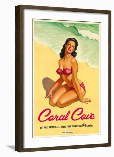 Coral Cove-The Vintage Collection-Framed Art Print