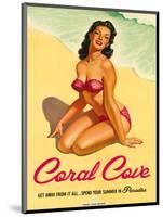 Coral Cove-The Vintage Collection-Mounted Art Print