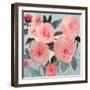 Coral Floral-PI Studio-Framed Art Print