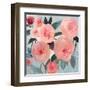 Coral Floral-PI Studio-Framed Art Print