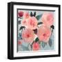 Coral Floral-PI Studio-Framed Art Print