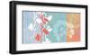 Coral Flowers-Jan Weiss-Framed Premium Giclee Print
