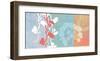 Coral Flowers-Jan Weiss-Framed Premium Giclee Print