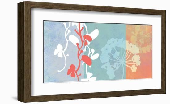 Coral Flowers-Jan Weiss-Framed Art Print