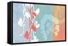 Coral Flowers-Jan Weiss-Framed Stretched Canvas