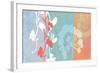 Coral Flowers-Jan Weiss-Framed Art Print