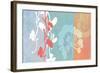 Coral Flowers-Jan Weiss-Framed Art Print