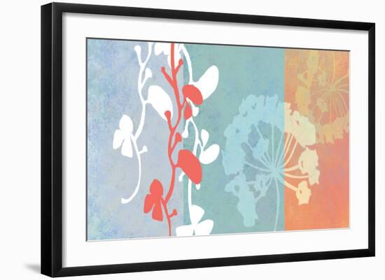 Coral Flowers-Jan Weiss-Framed Art Print