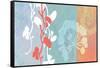 Coral Flowers-Jan Weiss-Framed Stretched Canvas