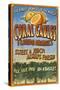Coral Gables, Florida - Orange Grove Vintage Sign-Lantern Press-Stretched Canvas