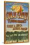 Coral Gables, Florida - Orange Grove Vintage Sign-Lantern Press-Stretched Canvas