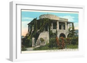 Coral House, Key West, Florida-null-Framed Art Print