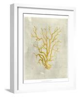 Coral in Mustard-Vision Studio-Framed Art Print