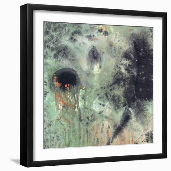 Coral & Jelly Fish II-Dlynn Roll-Framed Art Print