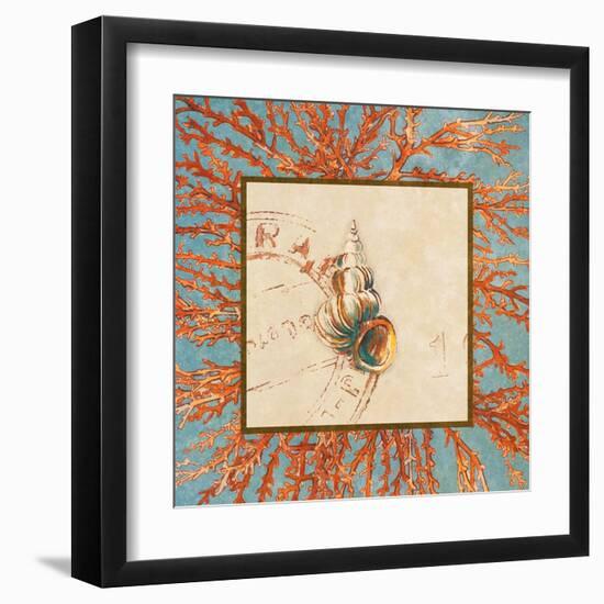 Coral Medley Shell III-Lanie Loreth-Framed Art Print