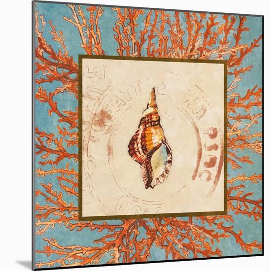 Coral Medley Shell IV-Lanie Loreth-Mounted Art Print