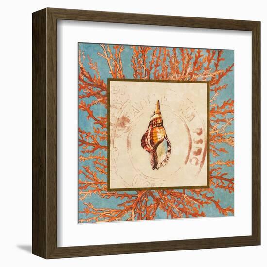 Coral Medley Shell IV-Lanie Loreth-Framed Art Print