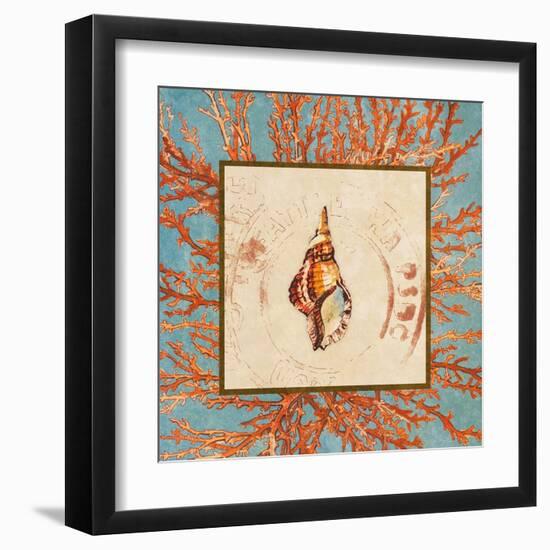 Coral Medley Shell IV-Lanie Loreth-Framed Art Print