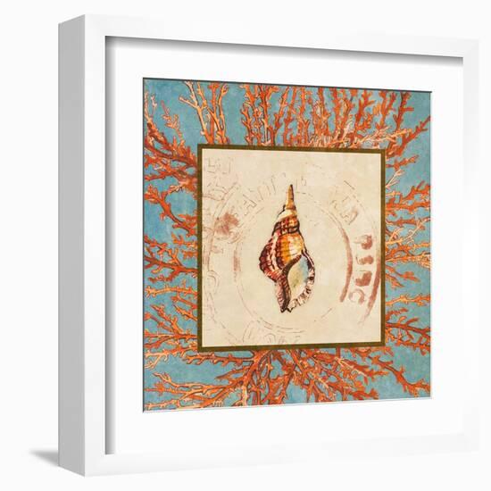 Coral Medley Shell IV-Lanie Loreth-Framed Art Print