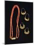 Coral Necklace and Gold Earrings from Liguria Region-null-Mounted Giclee Print