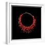 Coral Necklace with Natural Branches of Coral-null-Framed Photographic Print