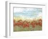 Coral Poppies I-Jennifer Goldberger-Framed Art Print