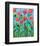 Coral Poppies-Peggy Davis-Framed Art Print