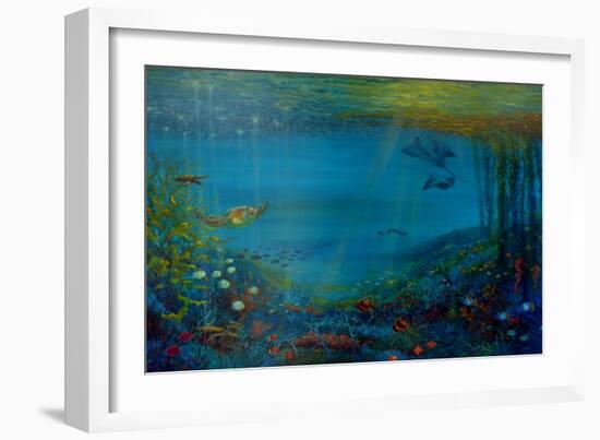 Coral Reef, 2018-Lee Campbell-Framed Premium Giclee Print