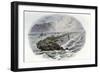 Coral Reef and Island-null-Framed Giclee Print