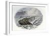 Coral Reef and Island-null-Framed Giclee Print