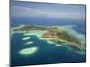 Coral Reef and Malolo Lailai Island, Mamanuca Islands, Fiji-David Wall-Mounted Photographic Print