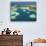 Coral Reef and Malolo Lailai Island, Mamanuca Islands, Fiji-David Wall-Photographic Print displayed on a wall