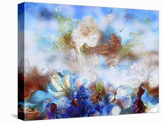 Coral Reef Blue-RUNA-Stretched Canvas