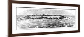 Coral Reef Creating a Lagoon-null-Framed Giclee Print