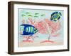 Coral Reef II-Julie DeRice-Framed Art Print