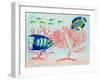 Coral Reef II-Julie DeRice-Framed Art Print