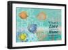 Coral Reef Life Quote II-Patricia Pinto-Framed Art Print