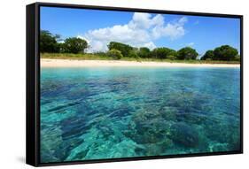 Coral Reefs in a Shallow Sea Situated Very close to a Sandy Beach at Sunny Day. Bali Barat National-Dudarev Mikhail-Framed Stretched Canvas