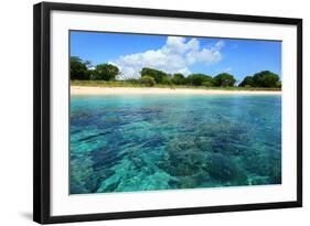 Coral Reefs in a Shallow Sea Situated Very close to a Sandy Beach at Sunny Day. Bali Barat National-Dudarev Mikhail-Framed Photographic Print