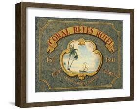 Coral Reyes Hotel-Catherine Jones-Framed Art Print