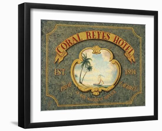 Coral Reyes Hotel-Catherine Jones-Framed Art Print