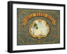 Coral Reyes Hotel-Catherine Jones-Framed Art Print